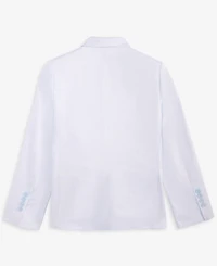 Calvin Klein Big Boys Slim Fit Stretch Ocean Sharkskin Jacket