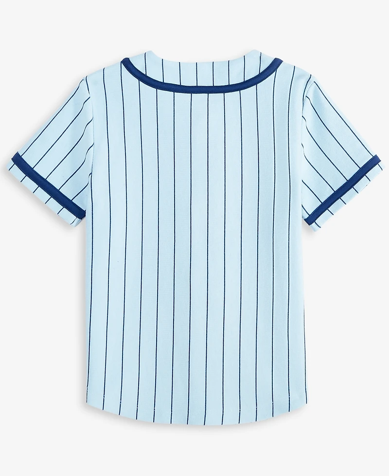 Epic Threads Toddler Boys 2T-4T Cotton Striped Baseball Jersey Shirt, Exclusively at Macy's