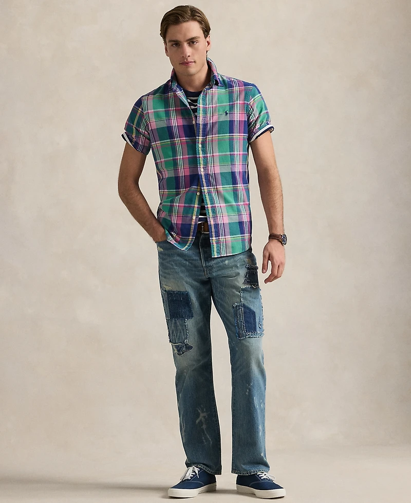 Polo Ralph Lauren Men's Classic-Fit Yarn-Dyed Plaid Cotton Oxford Button-Down Shirt