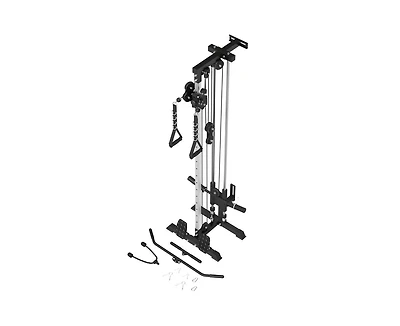 Mikolo Wall Mount Cable Station, Cable Crossover Machine with 18 Positions Dual Pulley System for Home Gym Fitness Equipment