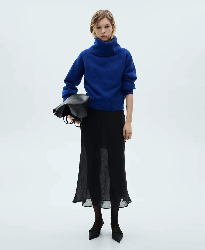 Mango Women's Turtleneck Knitted Sweater