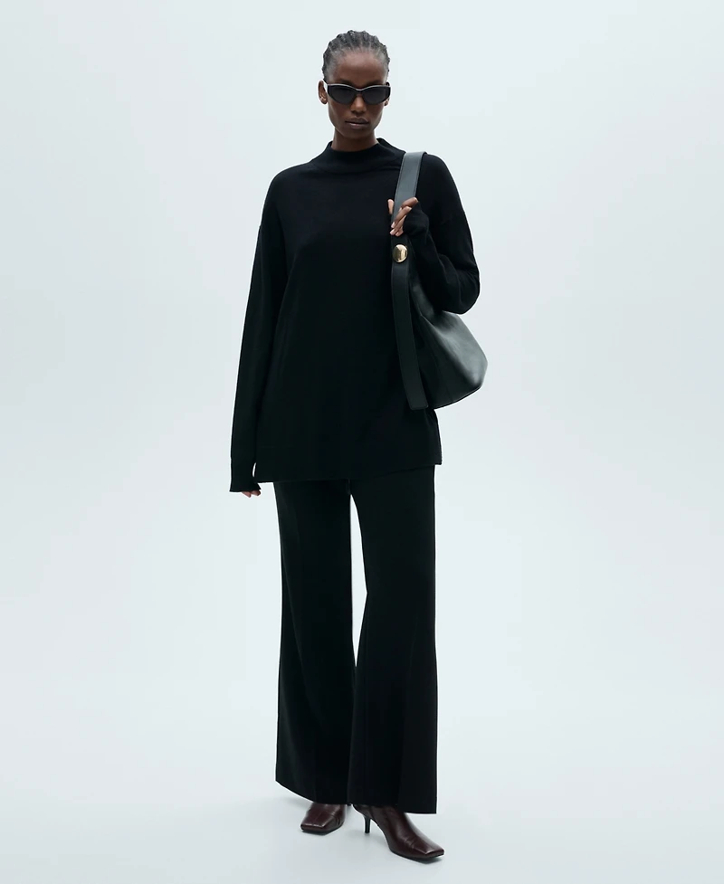 Mango Women's Perkins Neck Knitted Sweater