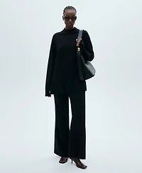 Mango Women's Perkins Neck Knitted Sweater