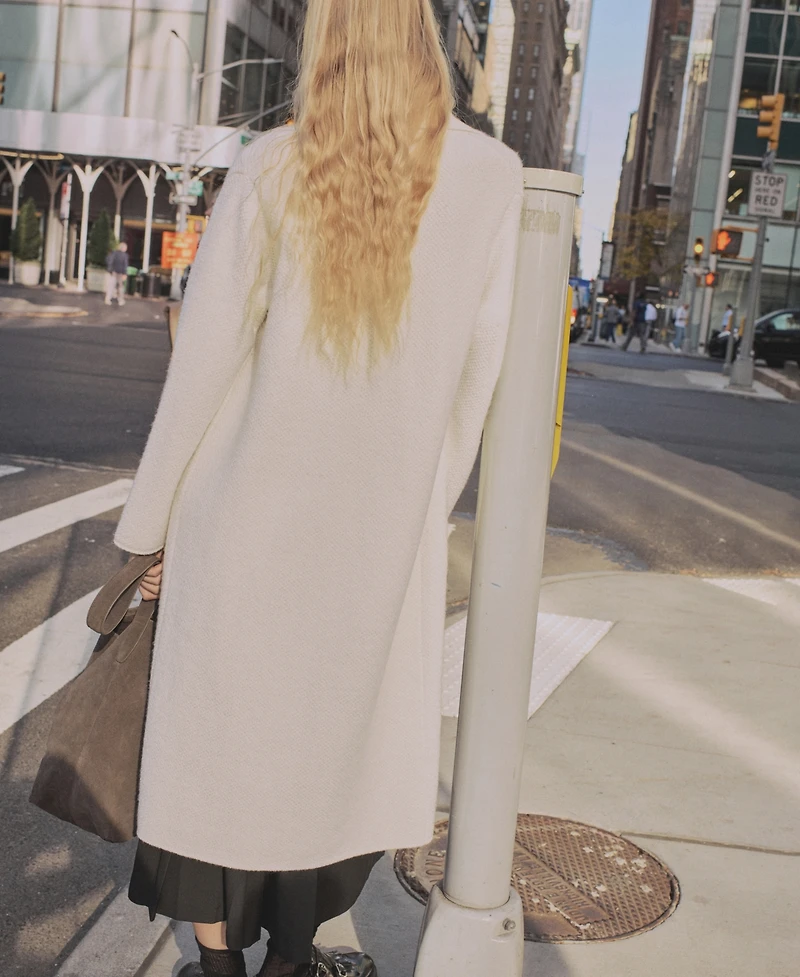 Mango Women's Knitted Long Coat