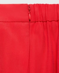 Mango Women's Wide Leg Pleated Pants