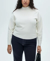 Mango Women's Newmom Comfort High-Rise Jeans