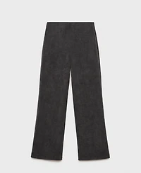 Mango Women's Corduroy Straight Pants