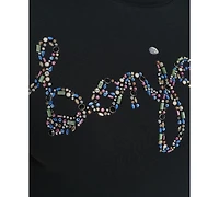 Karl Lagerfeld Paris Plus Size Embellished Bonjour T-Shirt