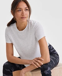 Id Ideology Women's Short-Sleeve Crewneck Knit T-Shirt, Exclusively at Macy's