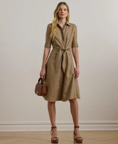 Lauren Ralph Lauren 100 Linen Shirt Dress 0p 22w