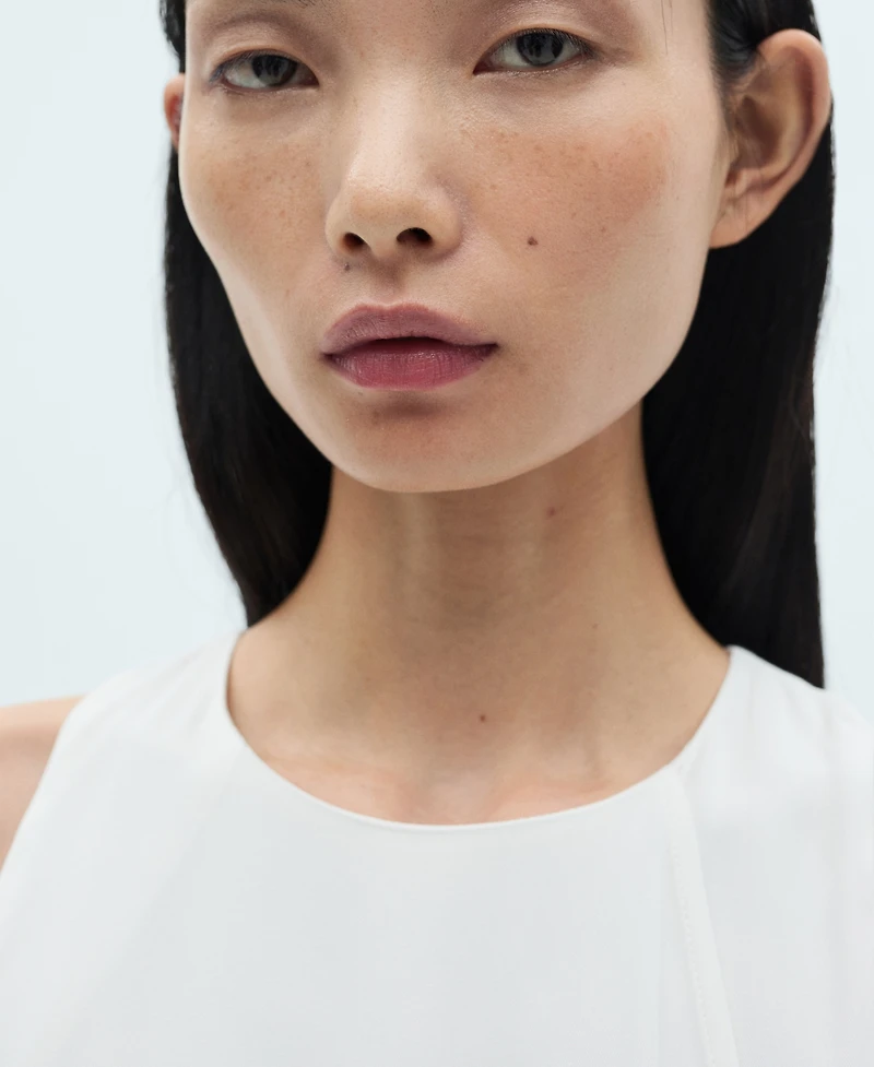 Mango Women's Contrast Belt Dress