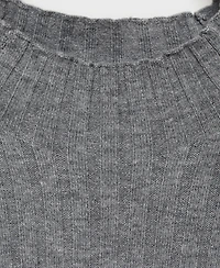 Mango Women's Perkins Collar Flared Knit Dress