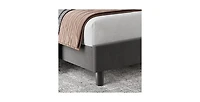 King Size Bed Frame with Adjustable Headboard