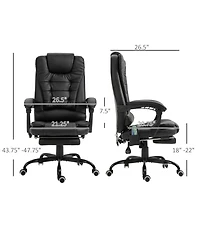 Vinsetto 7-Point Vibrating Massage Office Chair with High Back