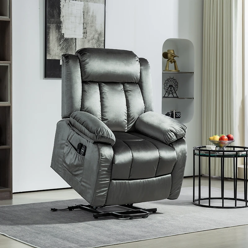 Homcom Power Lift Recliner Chair with Massage, Electric Lift Chair