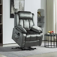 Homcom Power Lift Recliner Chair with Massage, Electric Lift Chair