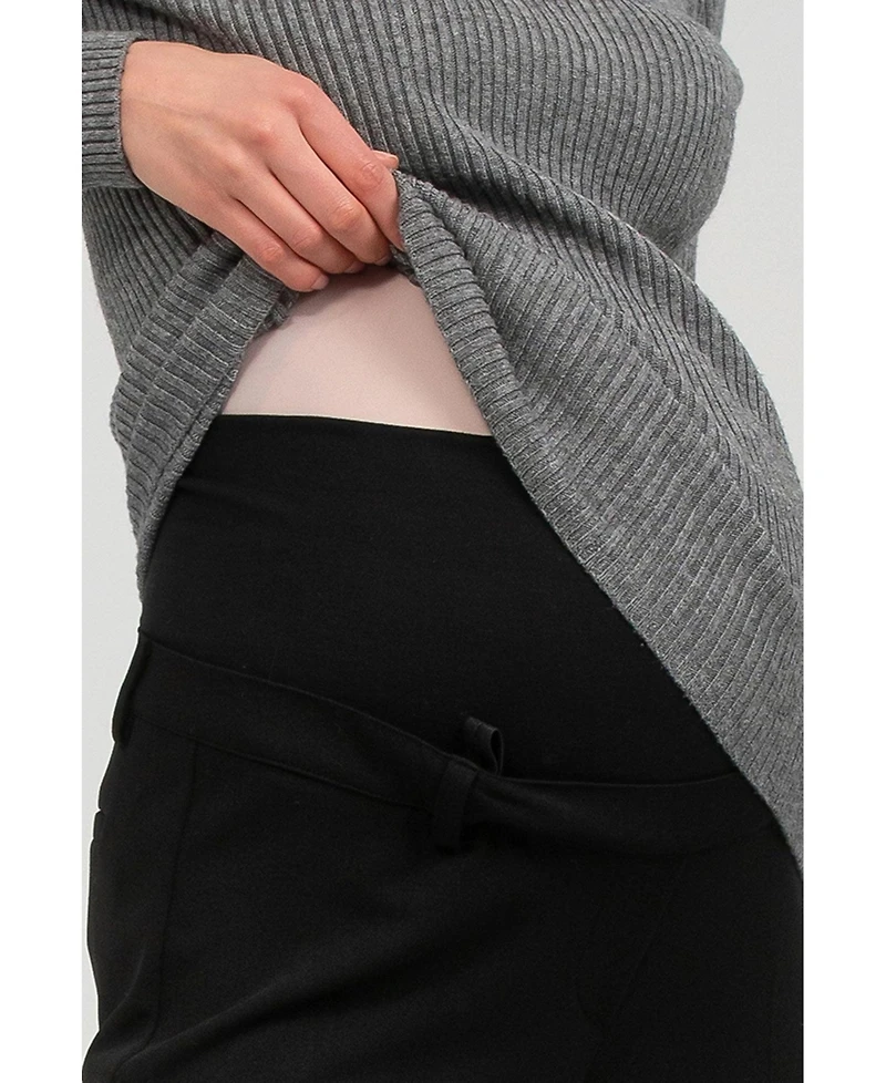 Pietro Brunelli Maternity Straight-textured super stretch Noah Pants
