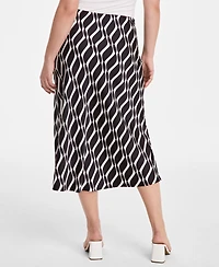 On 34th Women's Printed Midi Slip Skirt, Exclusively at Macy's