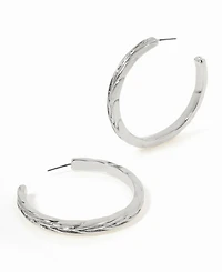 Steve Madden Woven Large Hoop Earrings