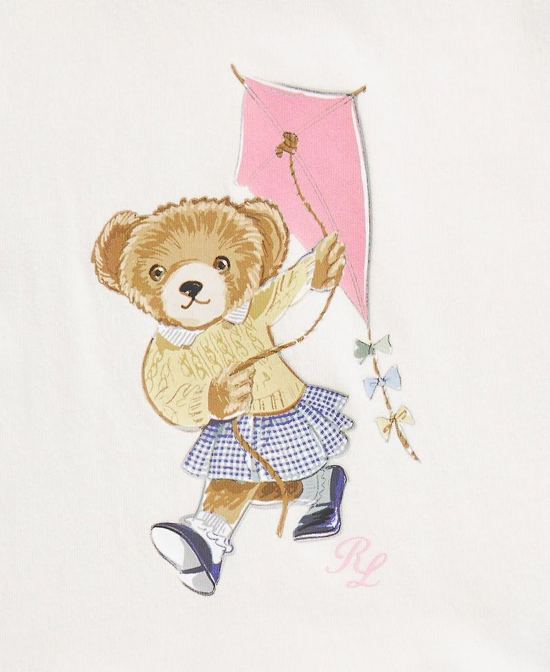 Polo Ralph Lauren Baby Girls Bear Tee & Gingham Short Set