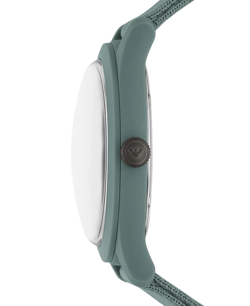Emporio Armani Men's Green Tide Ocean Material Strap Watch 45mm