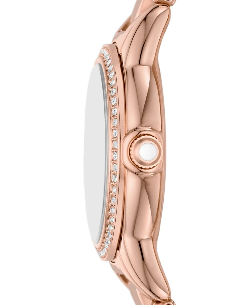 Emporio Armani Women's Rose Gold-Tone Stainless Steel Bracelet Watch 26mm