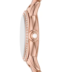 Emporio Armani Women's Rose Gold-Tone Stainless Steel Bracelet Watch 26mm