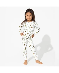 Bellabu Bear Unisex Kids Monarch Butterfly Set of 2 Piece Pajamas