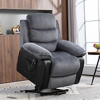 Homcom Power Lift Massage Chair Recliner with Heat for Elderly