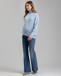 Pietro Brunelli Maternity Oversized Puffy Long Sleeve Emerald Sweater