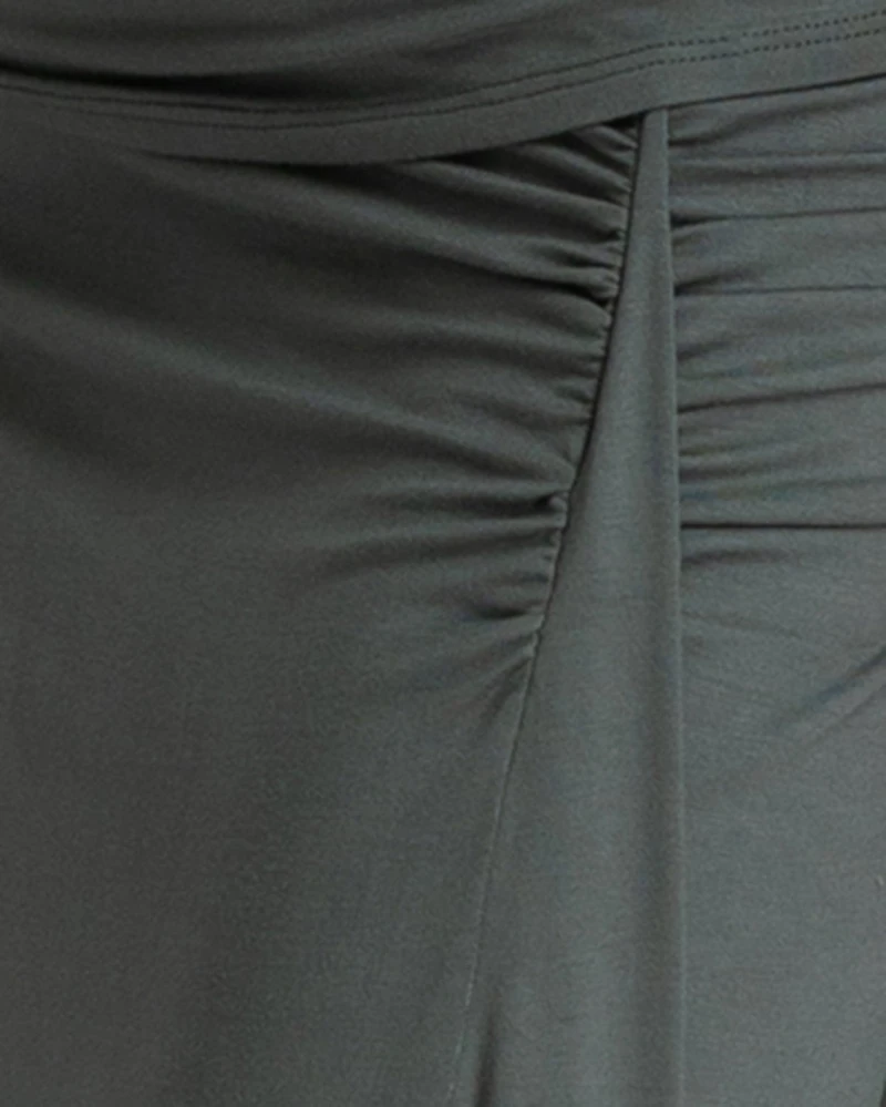 Pietro Brunelli Maternity Maternity Ruched Bamboo Jersey Stretch Nike Skirt