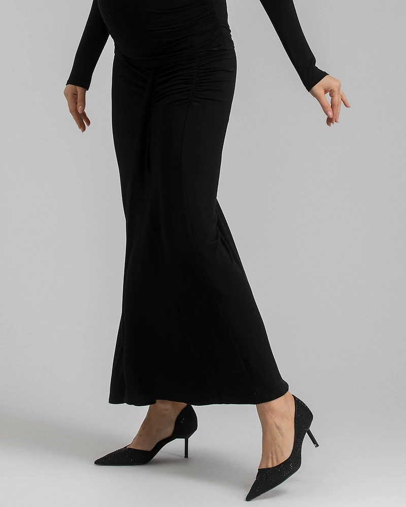 Pietro Brunelli Maternity Ruched Bamboo Jersey Stretch Nike Skirt