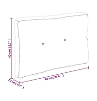 Pallet Cushion Green 23.6"x15.7"x4.7" Fabric
