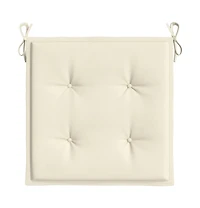 Garden Chair Cushions 6 pcs Cream 15.7"x15.7"x1.6" Oxford Fabric