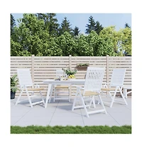 Garden Chair Cushions 4 pcs Beige 19.7"x19.7"x1.6" Oxford Fabric