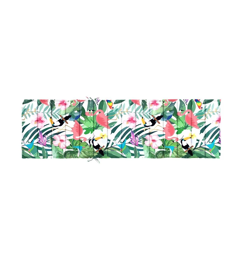 vidaXL Sun Lounger Cushion Multicolor Oxford Fabric