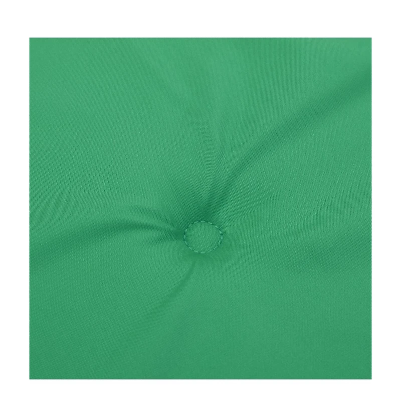 vidaXL Garden Chair Cushions 6 pcs Green 15.7"x15.7"x1.2" Oxford Fabric