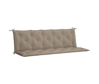 Garden Bench Cushion Taupe 70.9"x(19.7"+19.7")x2.8" Oxford Fabric