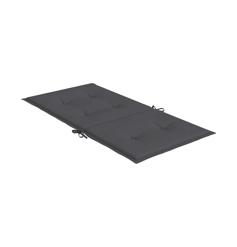 vidaXL Garden Lowback Chair Cushions 6 pcs Anthracite 39.4"x19.7"x1.2" Oxford Fabric
