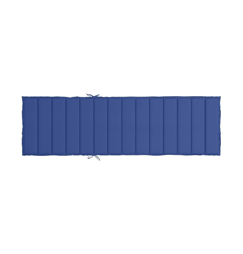 vidaXL Sun Lounger Cushion Royal Blue 78.7"x19.7"x1.2" Fabric