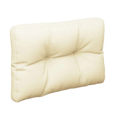 vidaXL Pallet Cushion Cream 19.7"x15.7"x4.7" Fabric