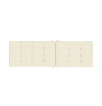 Deck Chair Cushions 2 pcs Cream Oxford Fabric