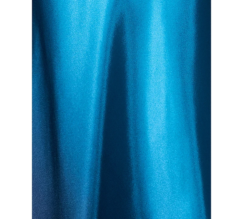 Betsy & Adam Women's Ombre Sleeveless Draped Halter Gown