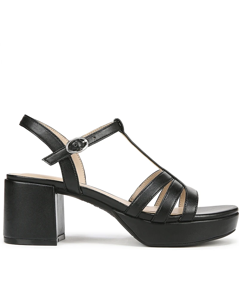 LifeStride Women's Rio Strappy Platform Block Heel Dress Sandals