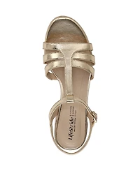 LifeStride Women's Rio Strappy Platform Block Heel Dress Sandals