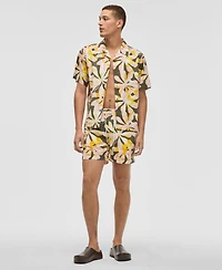 Mode of One Men's Floral Tones Relaxed-Fit Printed Button-Down Camp Shirt, Exclusively at Macy's
