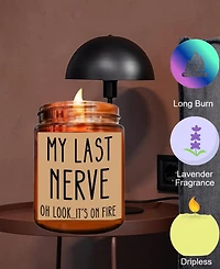Lovery "My Last Nerve" Lavender Scented Soy Wax Candle, 10 oz.