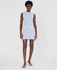 French Connection Women's Check-Print Sleeveless Dress