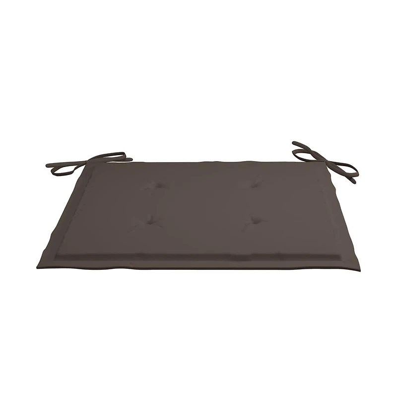 vidaXL Garden Chair Cushions 4 pcs Taupe 15.7"x15.7"x1.2" Oxford Fabric