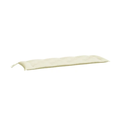 Garden Bench Cushion Cream White 59.1"x19.7"x2.8" Oxford Fabric